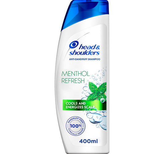 Head & Shoulders Menthol Refresh Anti-Dandruff Shampoo for Itchy Scalp 400 ml