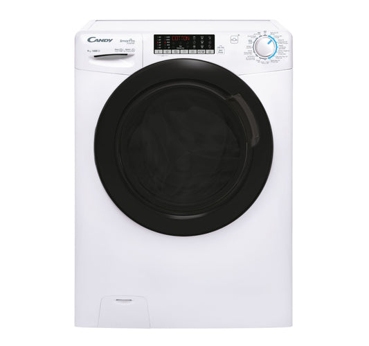 Candy Front Load Washer, 9 kg, 1400 RPM, White, CSO496TWMB-19