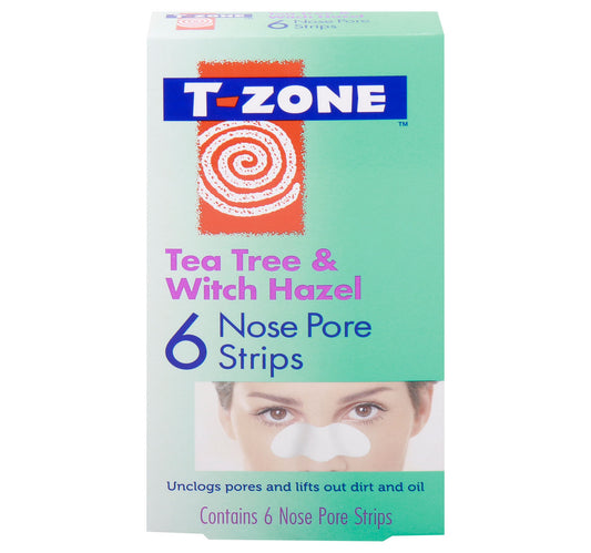 T-Zone Tea Tree & Witch Hazel Nose Pore Strips 6 pcs