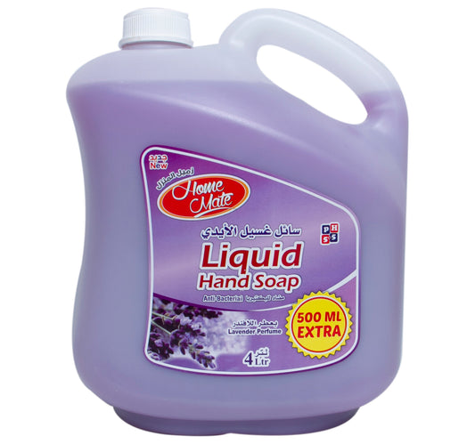 Home Mate Liquid Hand Soap Lavender Perfume 4 Litres + 500 ml