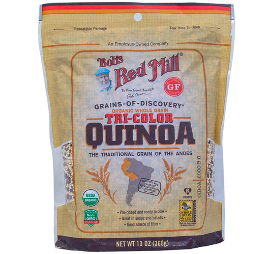 Bob's Red Mill Organic Whole Grain Tri Color Quinoa 369 g