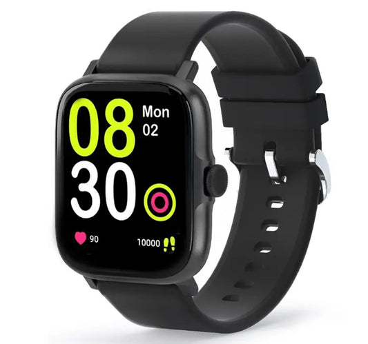 Aukey SW-1P Smartwatch, 1.69 inches LCD Display, Black, SW-1P-BK Lulu Hypermarket