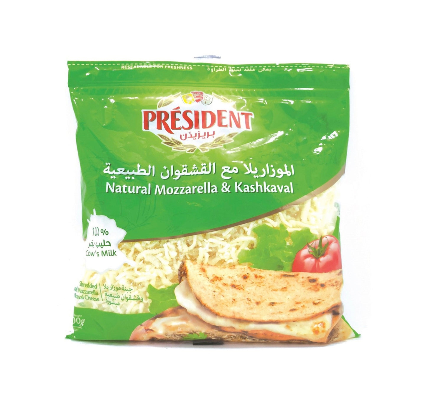 President Natural Mozzarella & Kashkaval Cheese 400 g Sultan Center