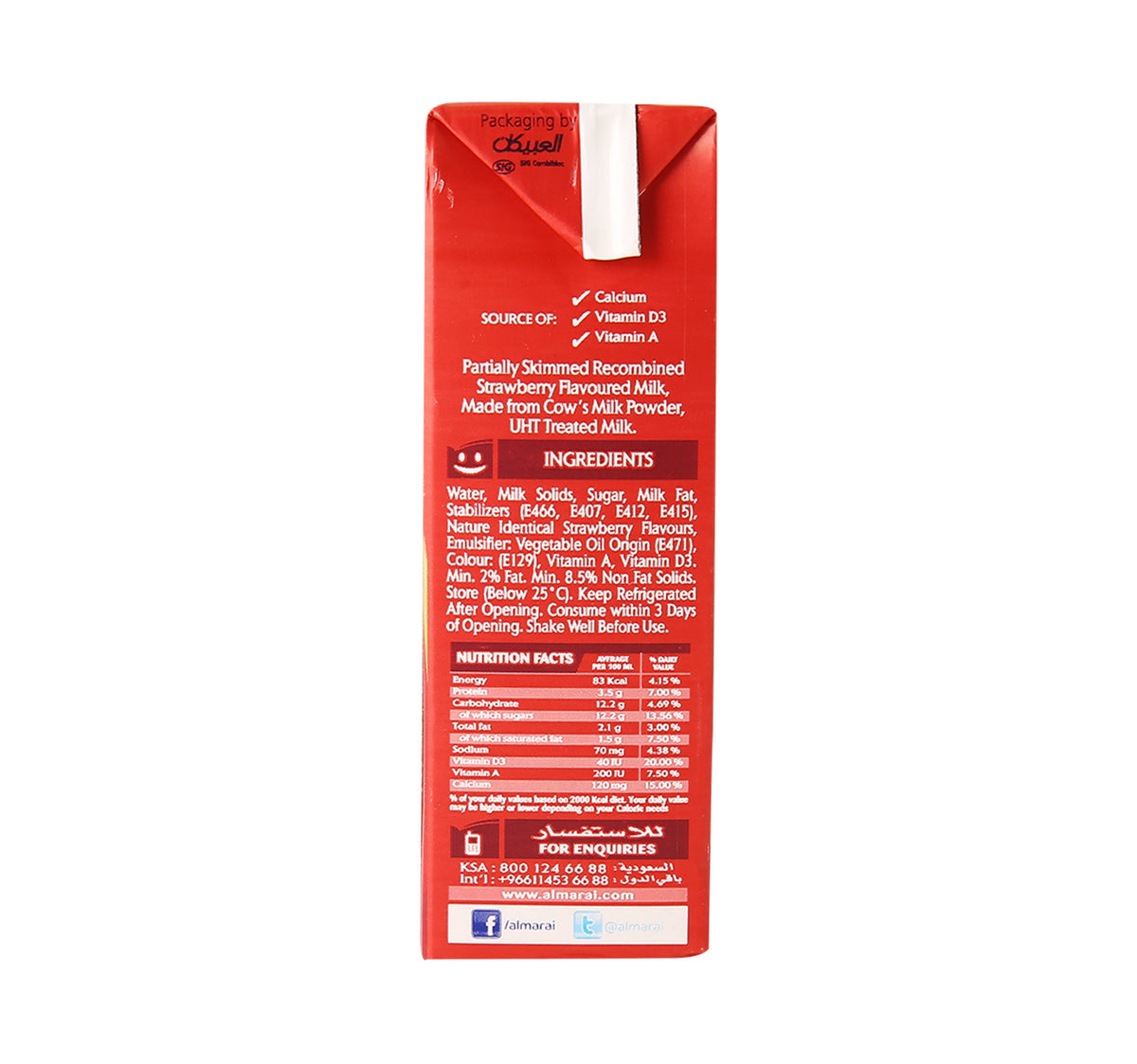 Almarai Strawberry Flavoured Milk 200 ml