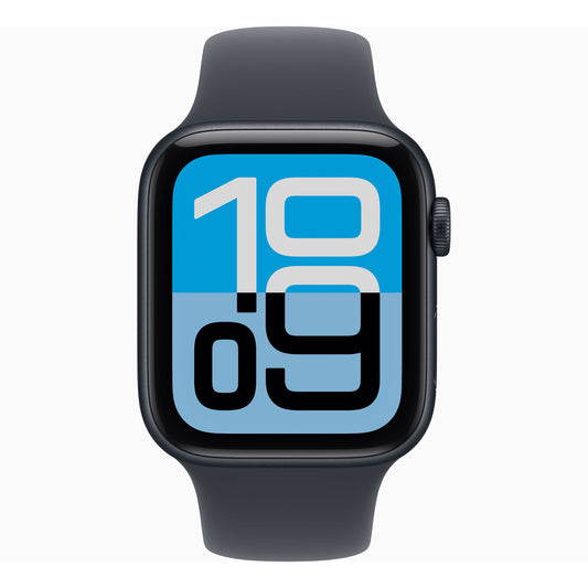 Apple Watch SE 3 GPS + Cellular Smartwatch, 44 mm Midnight Aluminium Case with Midnight Sport Band(S/M), MEPH4AF/A