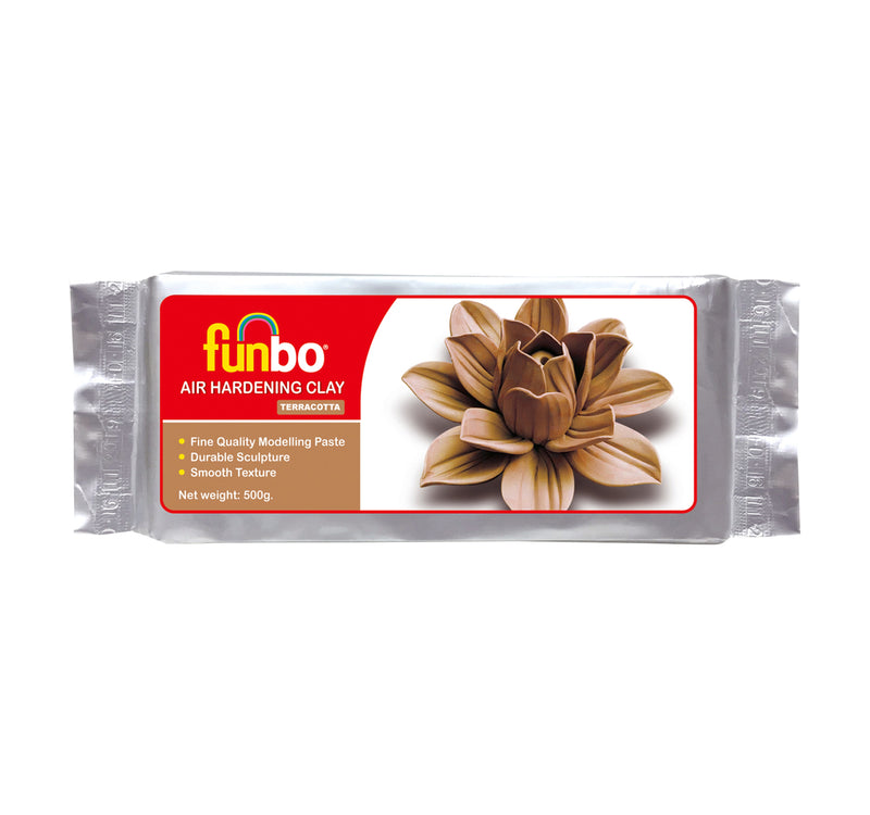 Funbo Modelling Clay 500g Terracotta