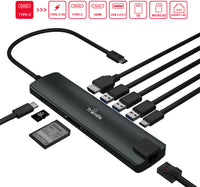 Trands Type-C Hub 9-in-1 USB C to HDMI Multi port Adapter Dock CR6533