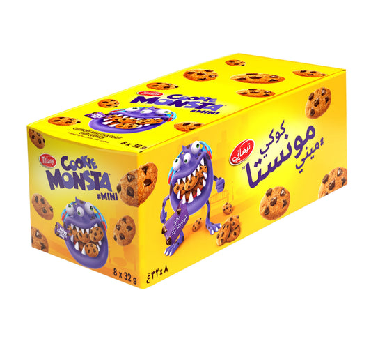 Tiffany Cookie Monsta Mini Chocolate Chip Cookies 8 x 32 g Lulu Hypermarket