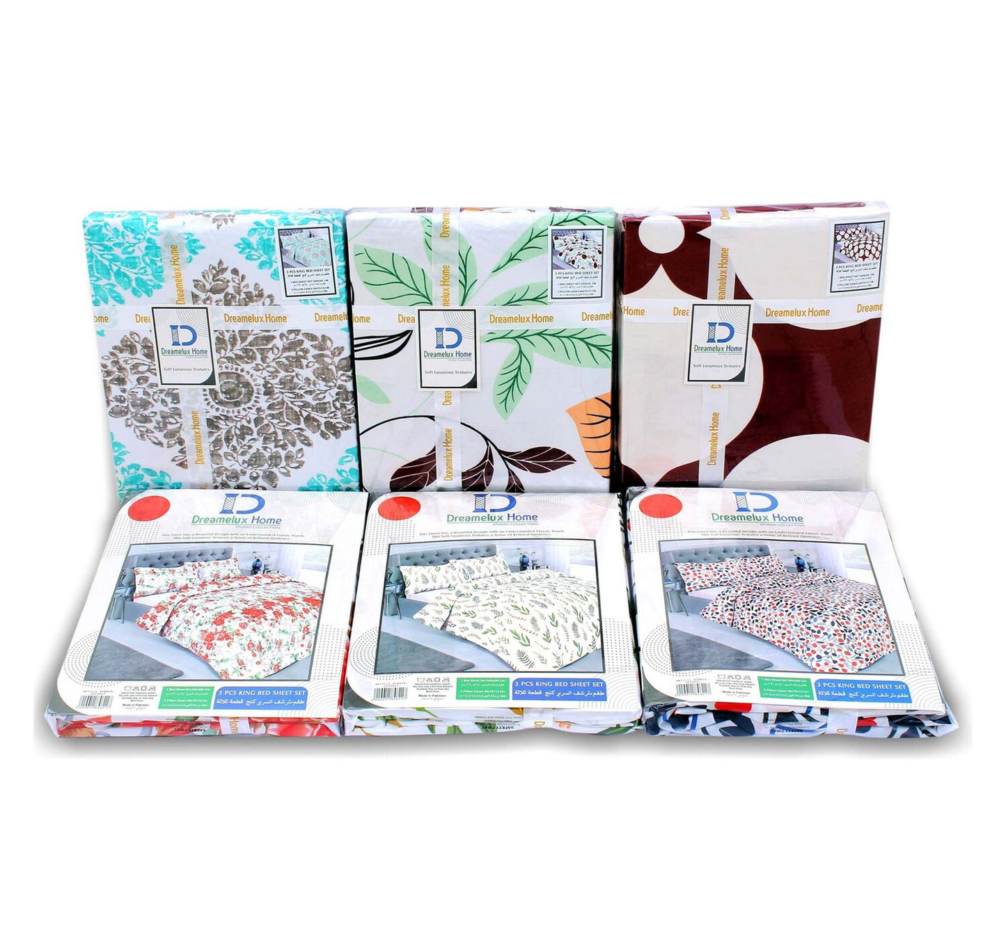 Dereamelux Home Bedsheet 240x260cm Assorted Per pc