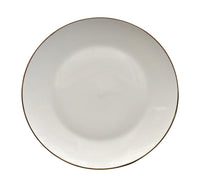 Pearl Noire Dinner Plate, 10.5 inches, White, NBC105GR-LIM