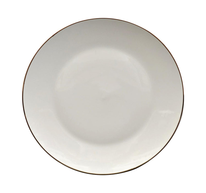 Pearl Noire Dinner Plate, 10.5 inches, White, NBC105GR-LIM