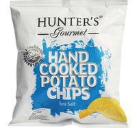 Hunter's Gourmet Hand Cooked Potato Chips Sea Salt 40 g Lulu Hypermarket