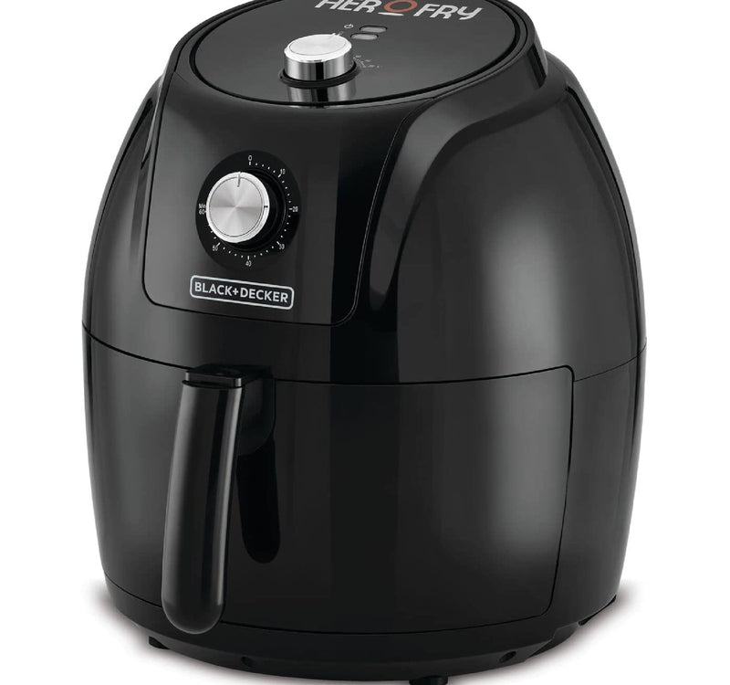 Black+Decker 5.6 L Aerofry Mechanical Control Air Fryer, 1800 W, Black, AF575-B5
