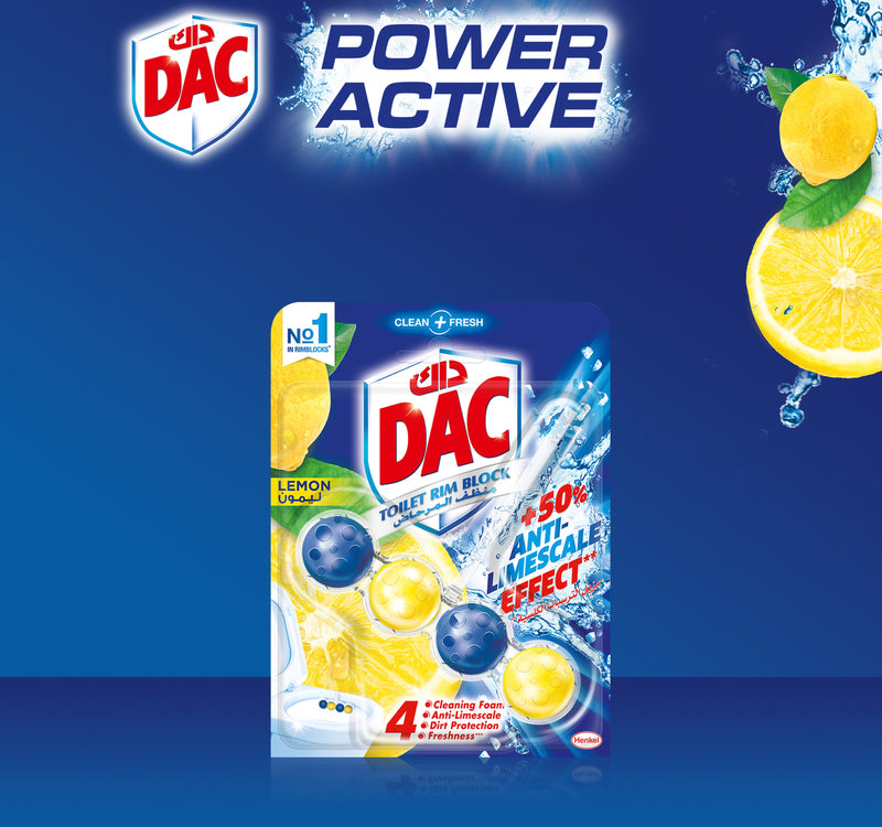 Dac Clean and Fresh Toilet Rim Block Lemon 50 g
