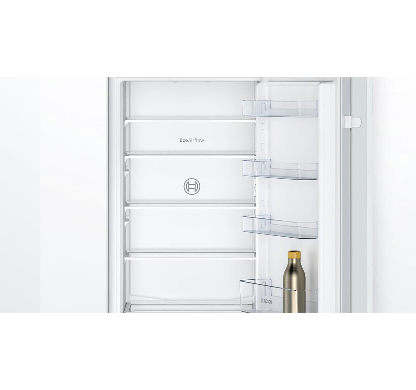Bosch Built-In Fridge, Bottom Freezer Refrigerator KIV87NSF0M 268 Litre (Net Capacity), 590 Litre (Gross Capacity), White