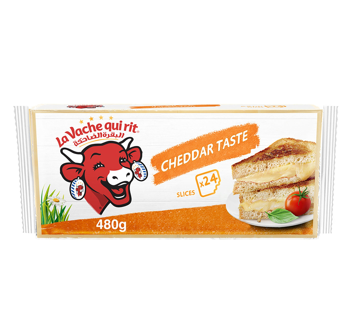 La Vache qui rit Cheddar Cheese Slices 24 Slices 480 g Lulu Hypermarket