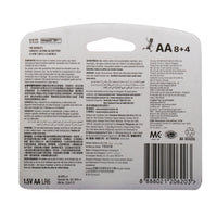 Energizer Max AA Alkaline Battery 8+4
