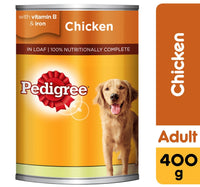 Pedigree Chicken Loaf Wet Dog Food Can 400 g