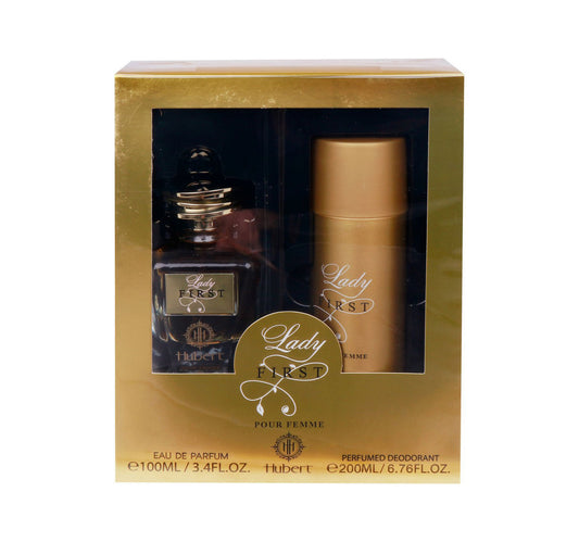 Hubert EDP Lady First 100 ml + Perfumed Deodorant For Pour Femme 200 ml