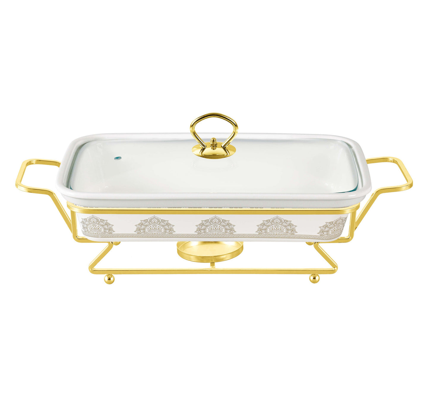 Chefline Rectangle Casserole with Warmer Rack, 15 inches, 3072