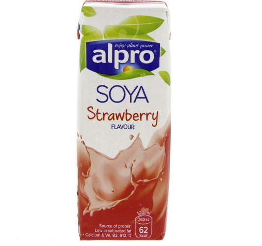 Alpro Soya Milk Strawberry 250 ml Lulu Hypermarket