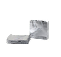 Party Fusion Gift Bag Silver 22x23x7