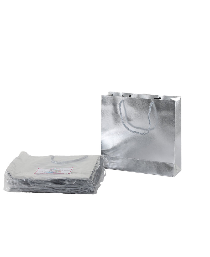 Party Fusion Gift Bag Silver 22x23x7