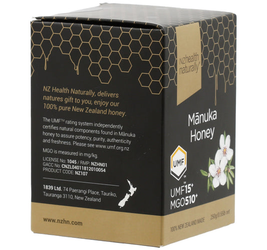 NZ Health Naturally UMF15+ Manuka Honey 250 g