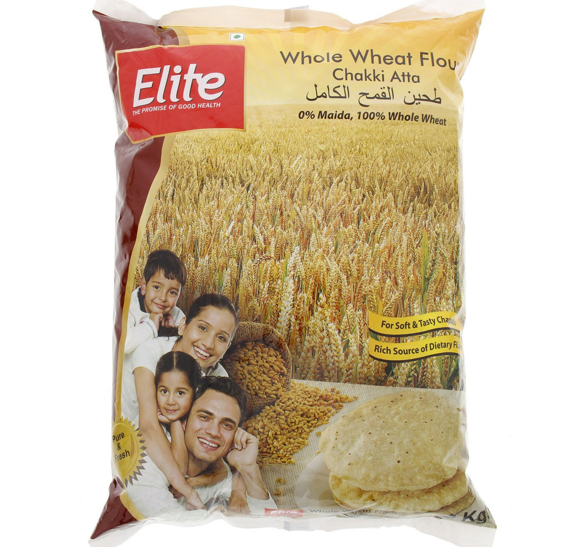 Elite Whole Wheat Flour Chakki Atta 2 kg Lulu Hypermarket