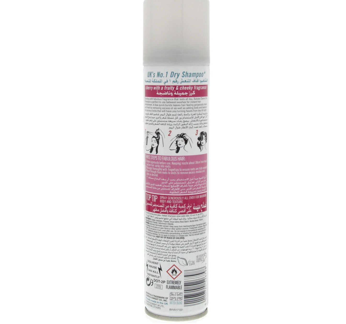 Batiste Fruity and Cheeky Cherry Dry Shampoo 200 ml