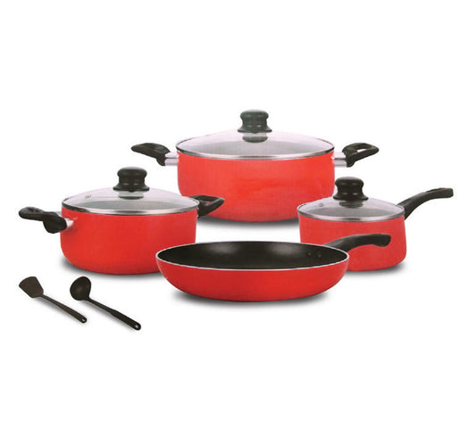 Chefline Aluminium Non Stick Cookware Set, 9 pcs, YL902