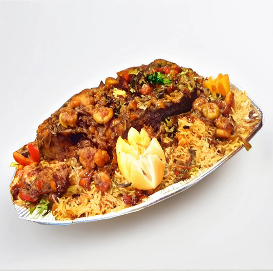 Special Hamoor Machbos with shrimps Al Lulu Kitchen