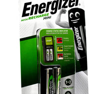 Energizer AccuRecharge Mini Charger + Rechargeable AA Battery 2pcs CH2PC2-2000