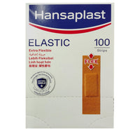 Hansaplast Elastic Fabric Wound Plasters Extra Flexible Dressing 100 pcs