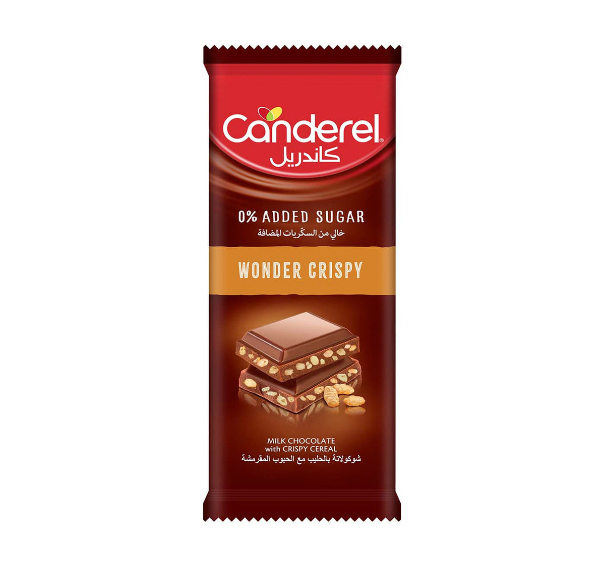Canderel 0% Added Sugar Wonder Crispy Milk Chocolate 100 g Lulu Hypermarket