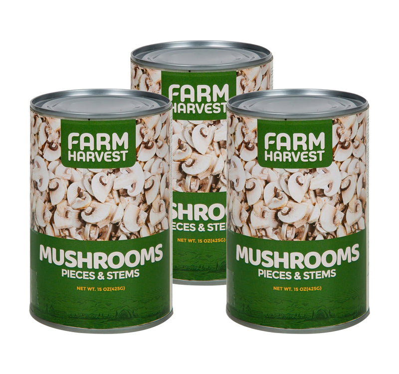 Farm Harvest Mushroom Pieces & Stems 3 x 425 g