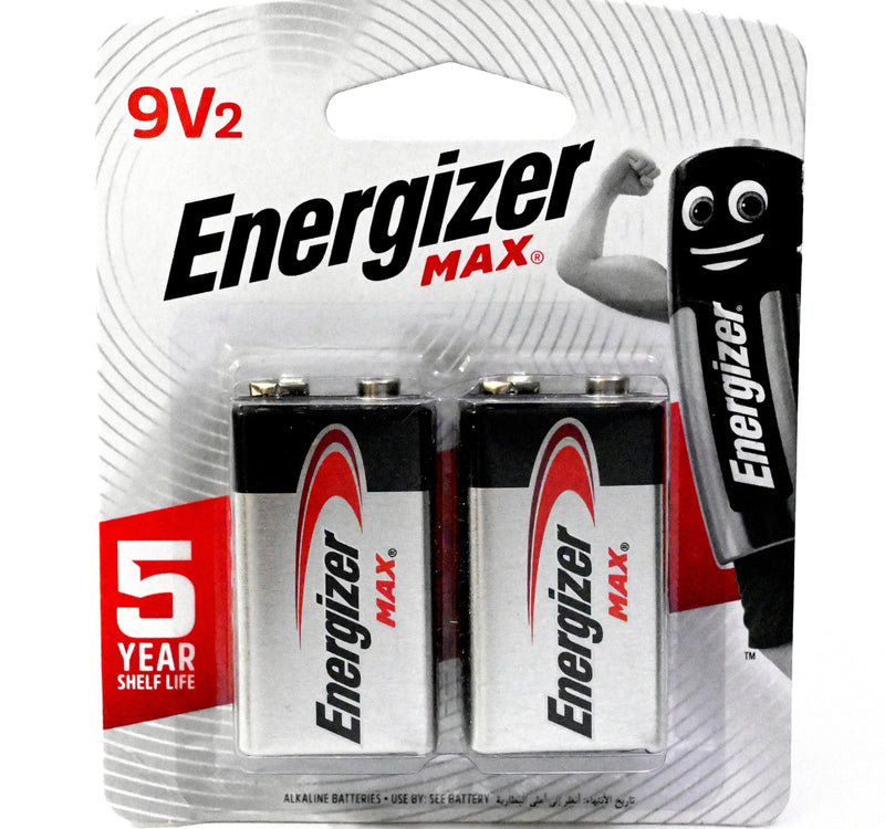 Energizer Max 9V Battery 2pcs