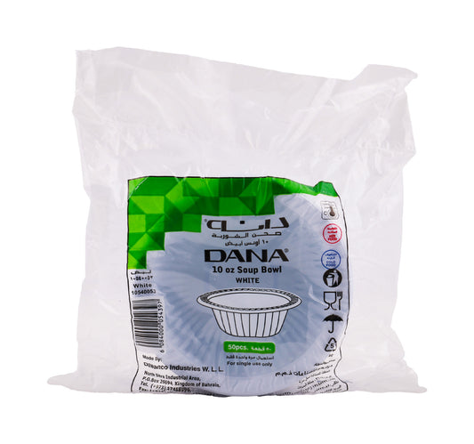 Dana Plastic Soup Bowl 10oz 50 pcs