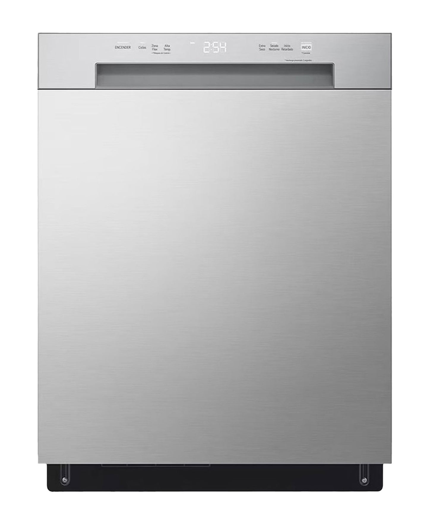 غسالة أطباق LG QuadWash Inverter Direct Drive، 5 برامج، فضي، DFC612FV