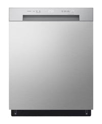 غسالة أطباق LG QuadWash Inverter Direct Drive، 5 برامج، فضي، DFC612FV