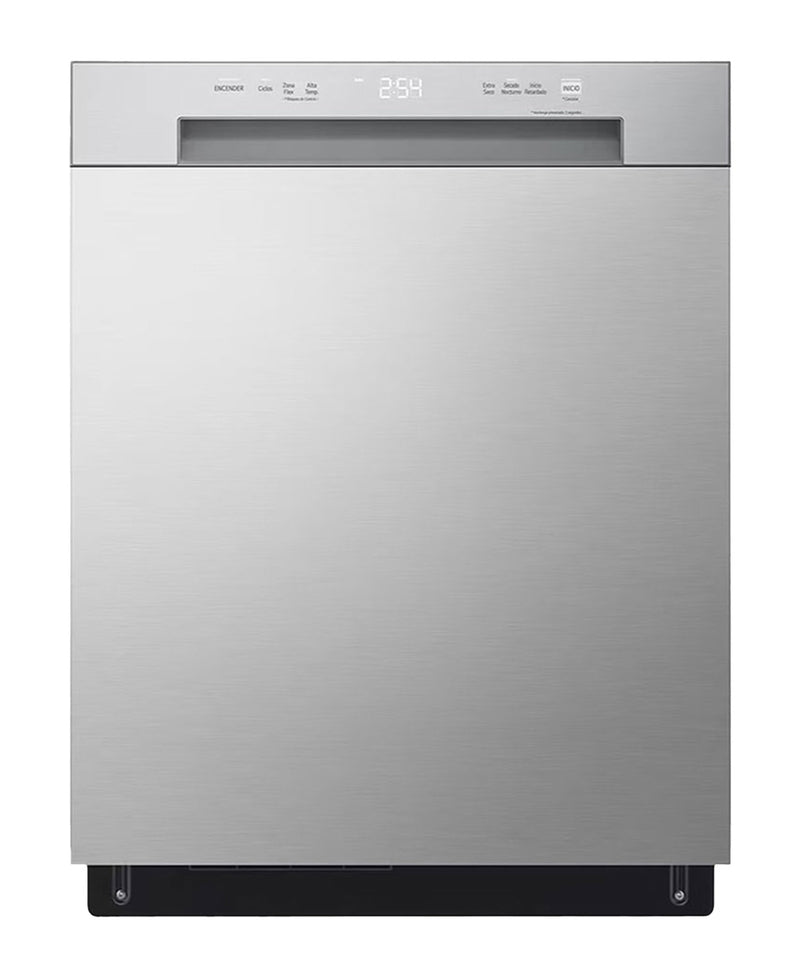 غسالة أطباق LG QuadWash Inverter Direct Drive، 5 برامج، فضي، DFC612FV