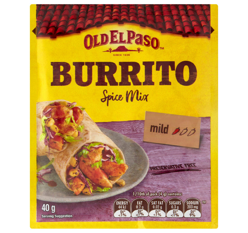 Old El Paso Burrito Spice Mix 40 g