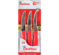 Chefline Kitchen Knife, 3 pcs, IND