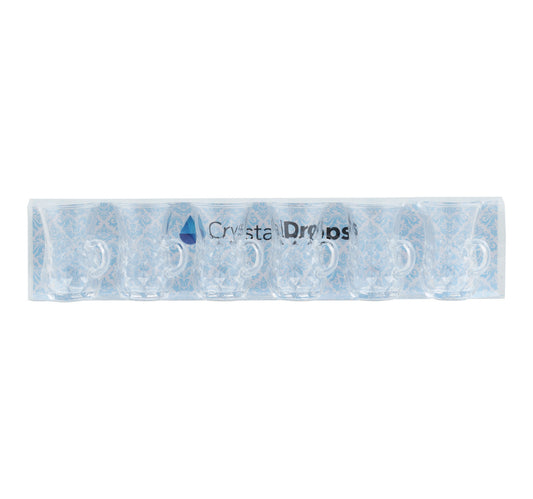 Crystal Drops Istikan Glass Cup, 6 pcs, VRTEQ004