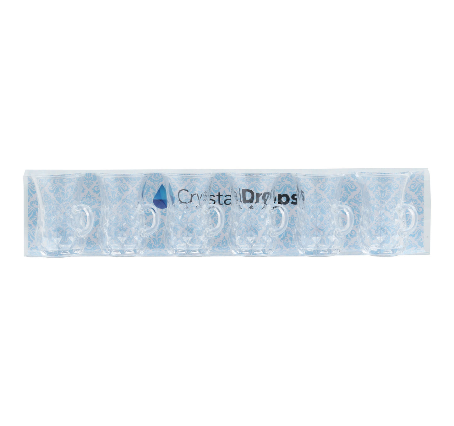 Crystal Drops Istikan Glass Cup, 6 pcs, VRTEQ004