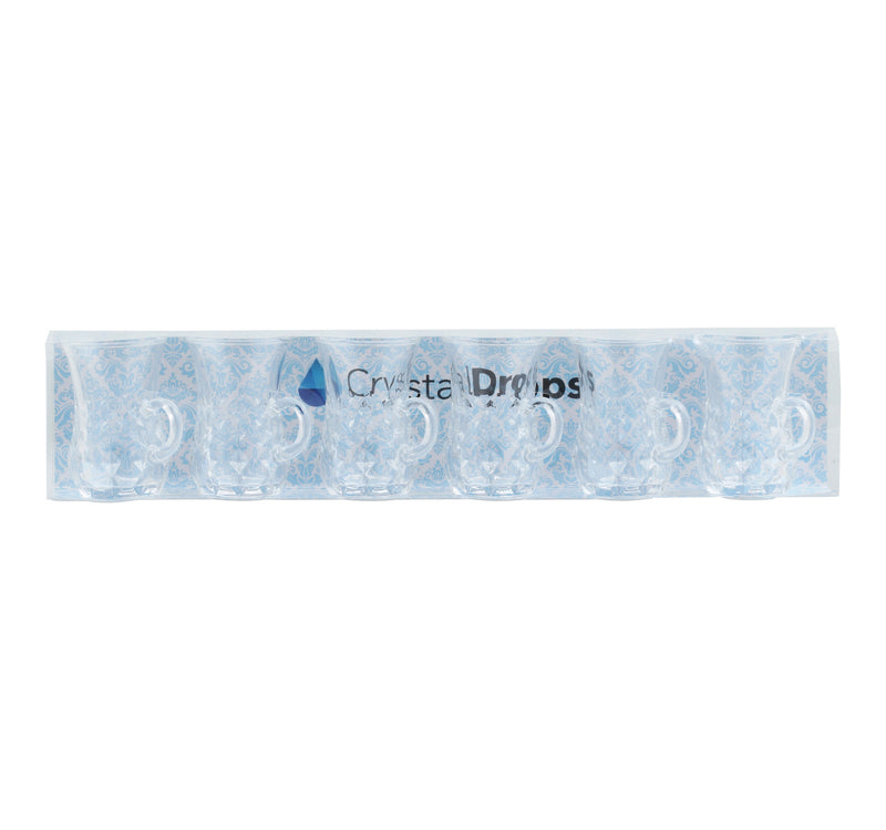 Crystal Drops Istikan Glass Cup, 6 pcs, VRTEQ004