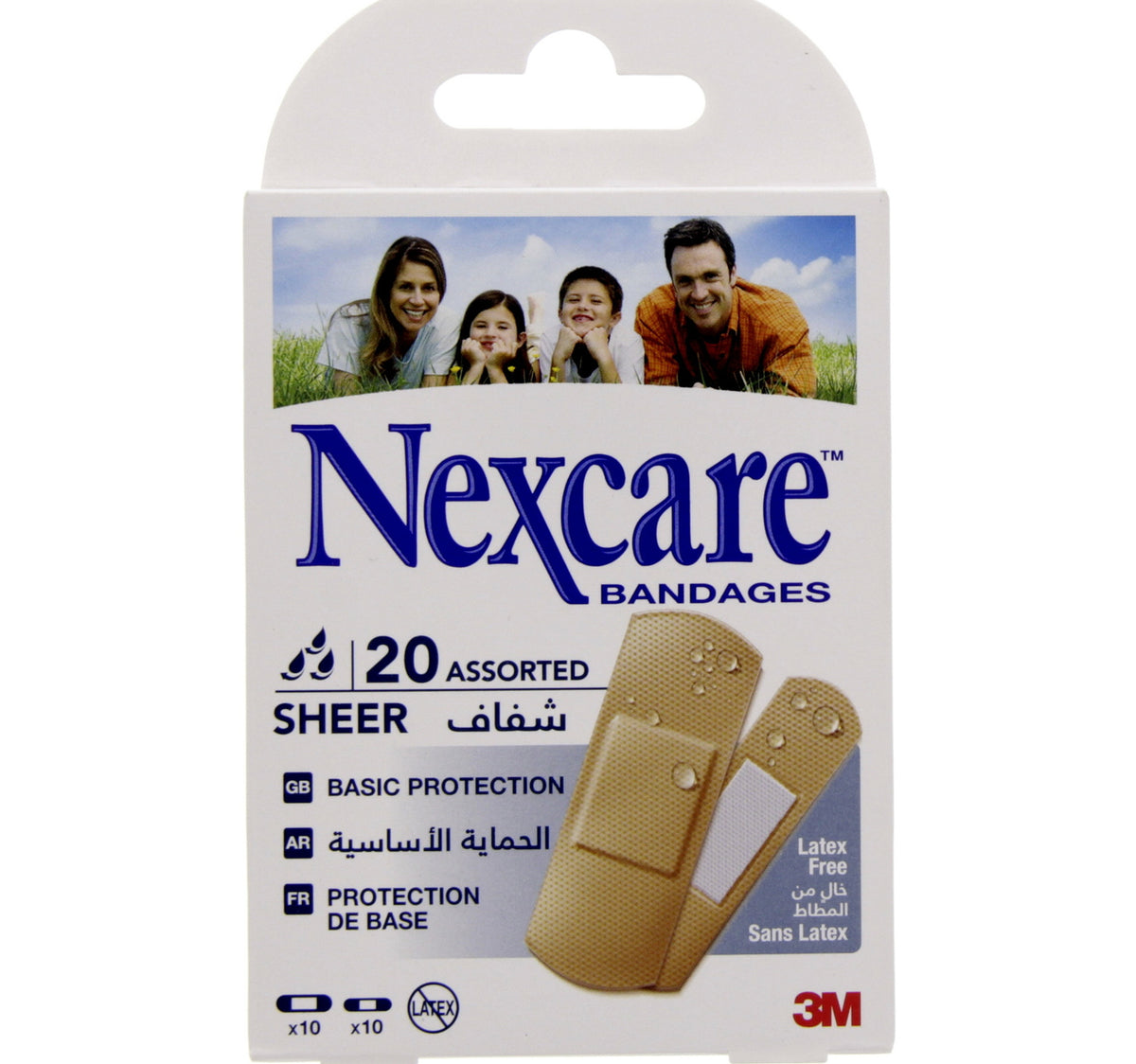 Nexcare Bandage Sheer Assorted 20pcs