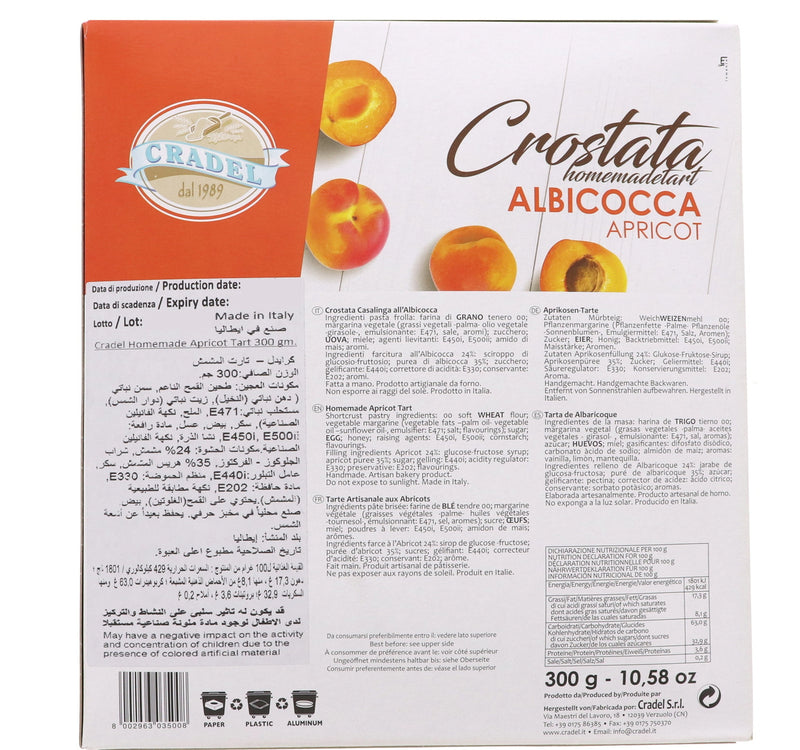Cradel Crostata Homemade Apricot Tart 300 g