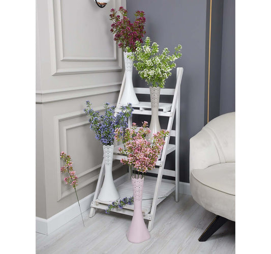 Maple Leaf PVC Flower Vase With Stick Flower 40cm Assorted Per pc