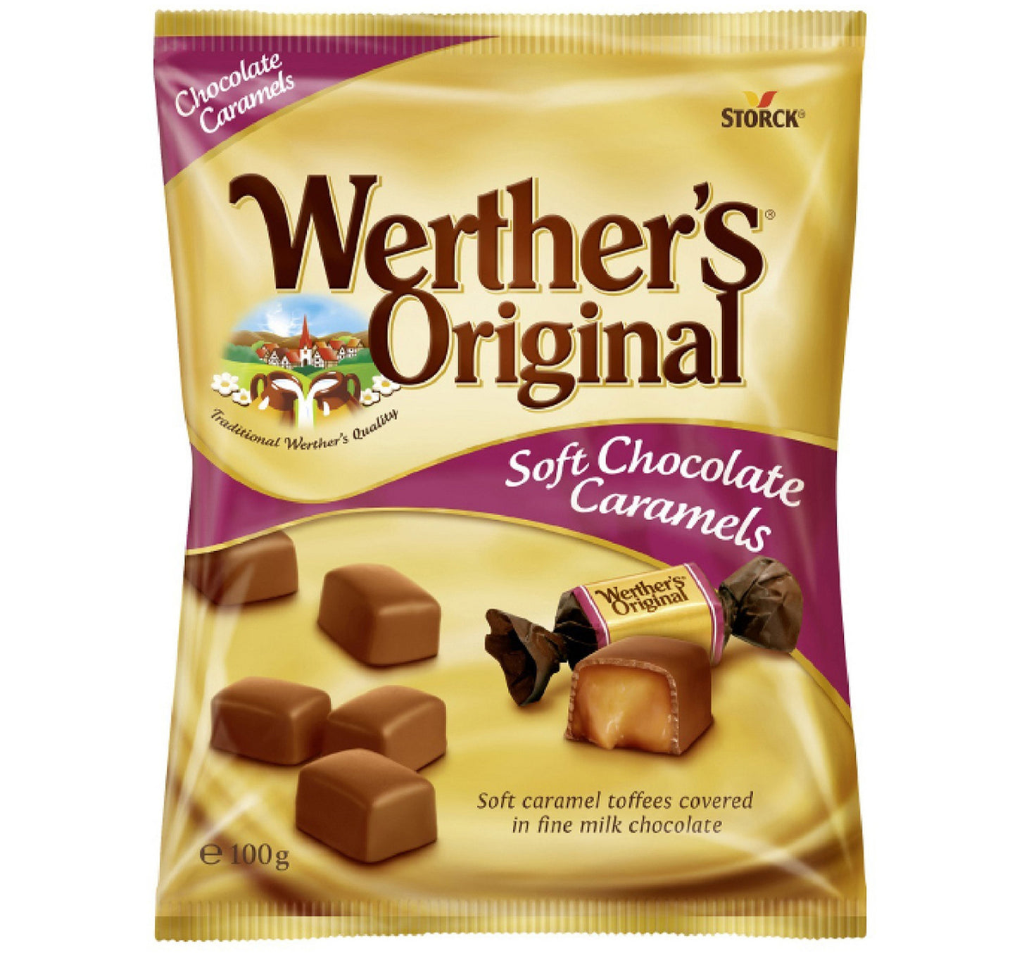 Storck Werther's Original Soft Chocolate Caramels 100 g